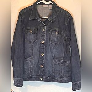 Chicos Platinum denim jacket Size 2